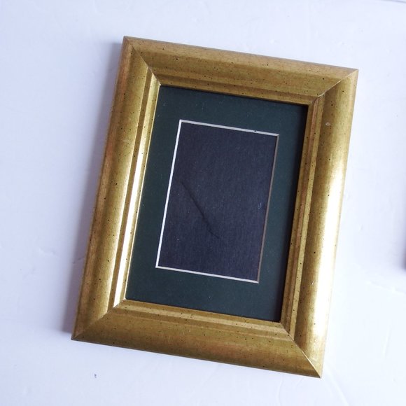 Set of 2 Wooden Frames Gold Gilded Style - Picture 2 of 4